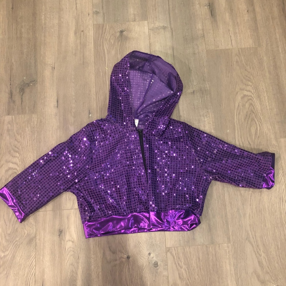 Children’s awesome sparkly purple thin jacket